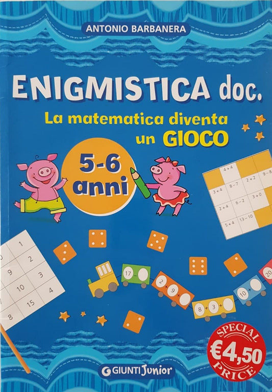 ENIGMISTICA doc. La Matematica diventa un GIOCO Like New, 5-6 Yrs Olga  (6582235529401)