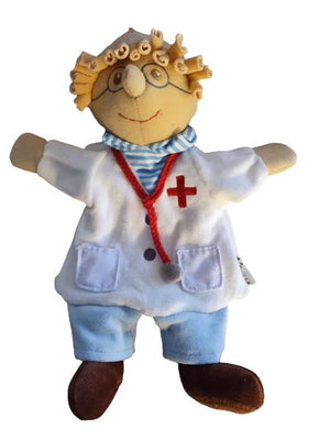 Hand Puppet- Doctor Like New, All Ages Recuddles  (7688486846681)