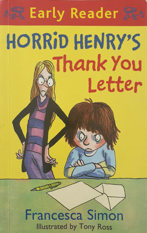 Horrid Henry's Thank You Letter Like New, 6-12 Yrs Horrid Henry  (6664904507577)