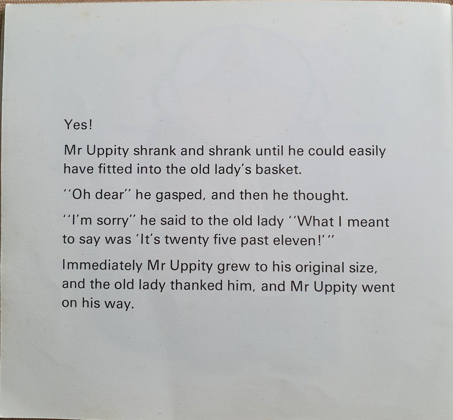 Mr. Uppity Well Read Mr Men/Little Miss  (4615786070071)
