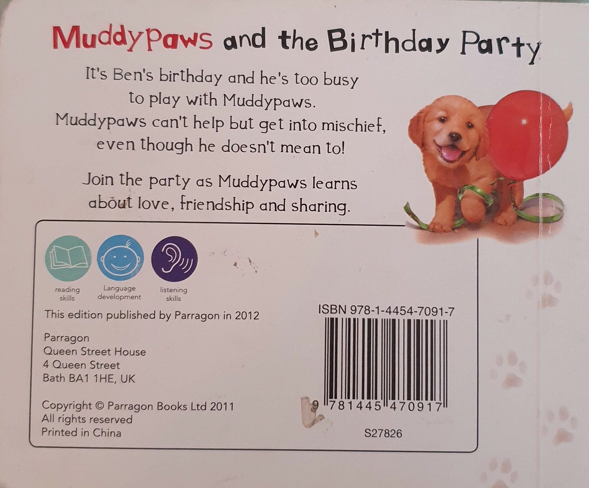 Muddy Paws and the Birthdat party Like New,English Recuddles.ch  (6088029569209)
