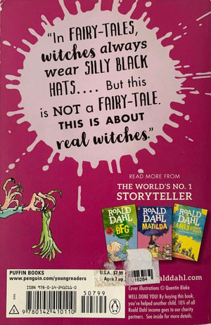 Roald Dahl - The Witches Like New, 6-12 years Roald Dahl  (7050830479545)