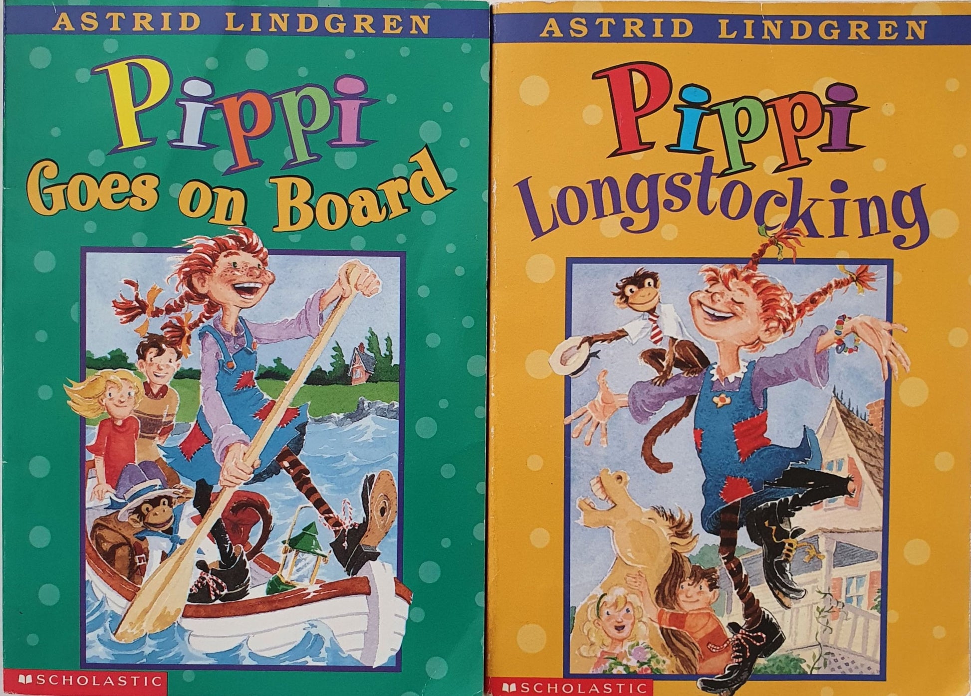 Set of 2 books: Pippe Goes on Board, Pippe Longstocking Very Good Not Applicable  (4602615791671)