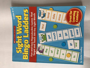 Sight Word Bingo Ladders Like New, 4+ yrs Not Applicable  (7032273895609)